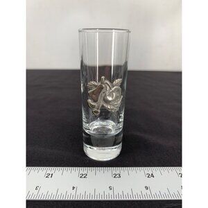 Artina Pewter Decorated Fruit Schnapp Shot Sipping Glasses Set of 6 France